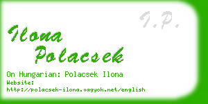 ilona polacsek business card
